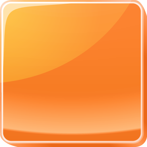Orange Button Icon 512x512 png